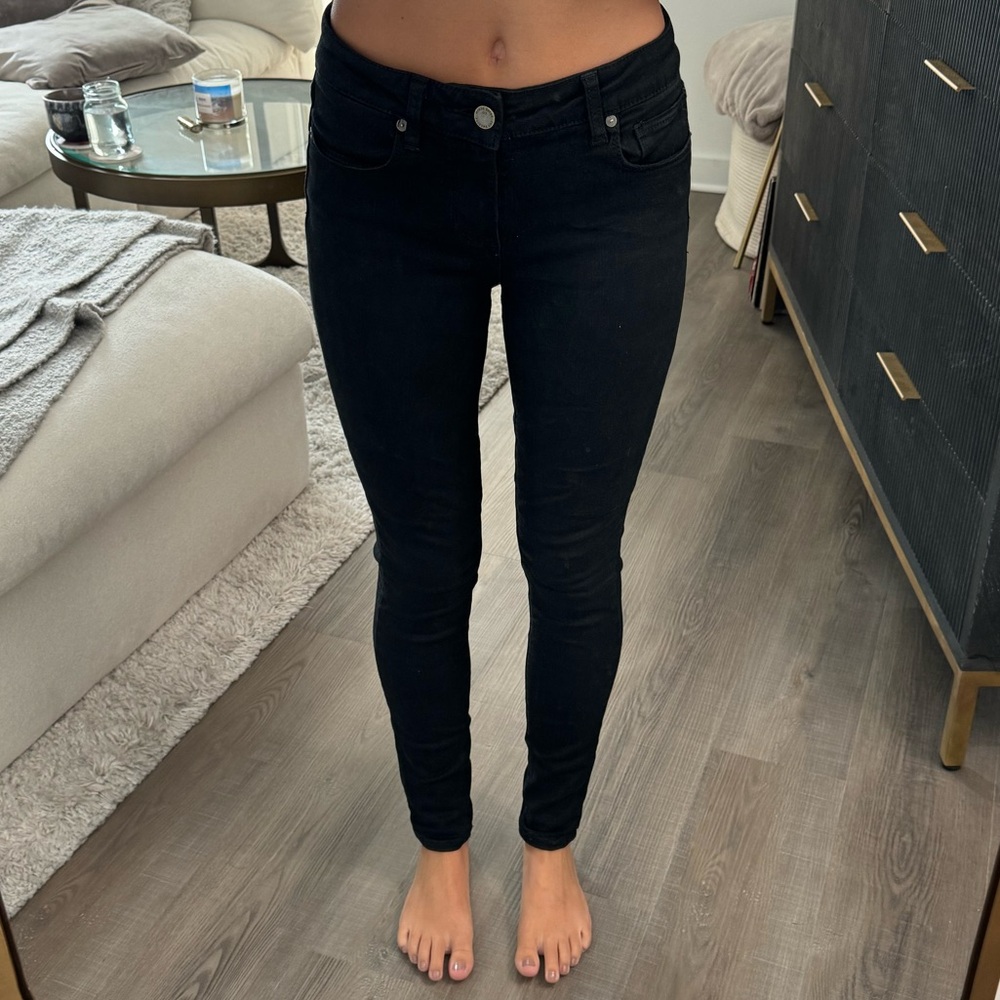 PAIGE Verdugo Ultra Skinny Black Jeans 27
